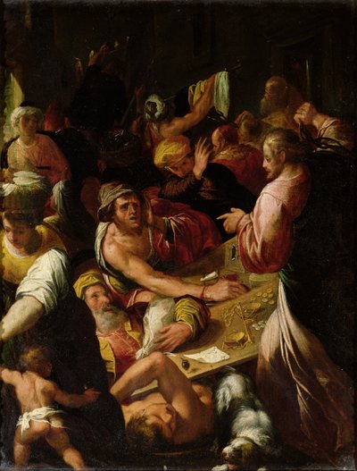 Gesù Scaccia i Mercanti dal Tempio da Alessandro di Vincenzio Fei